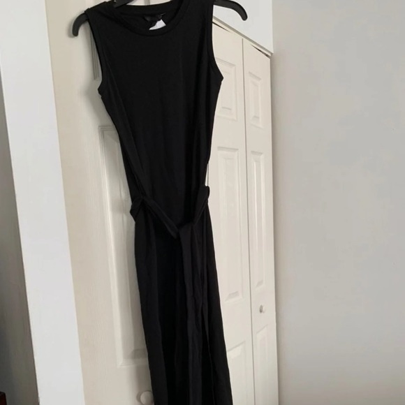 Banana Republic Black Double Split Hem Dress - Picture 5 of 8